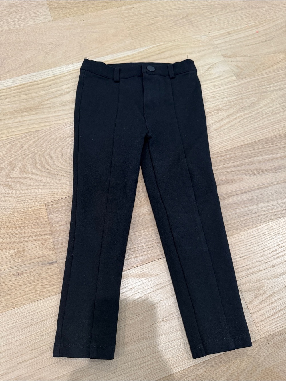Boys Black Formal Dress Pants - Classic Creased Trousers